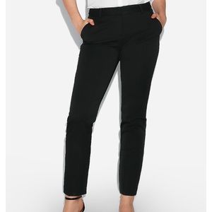 EXPRESS Mid Rise Columnist Ankle Pant in Black